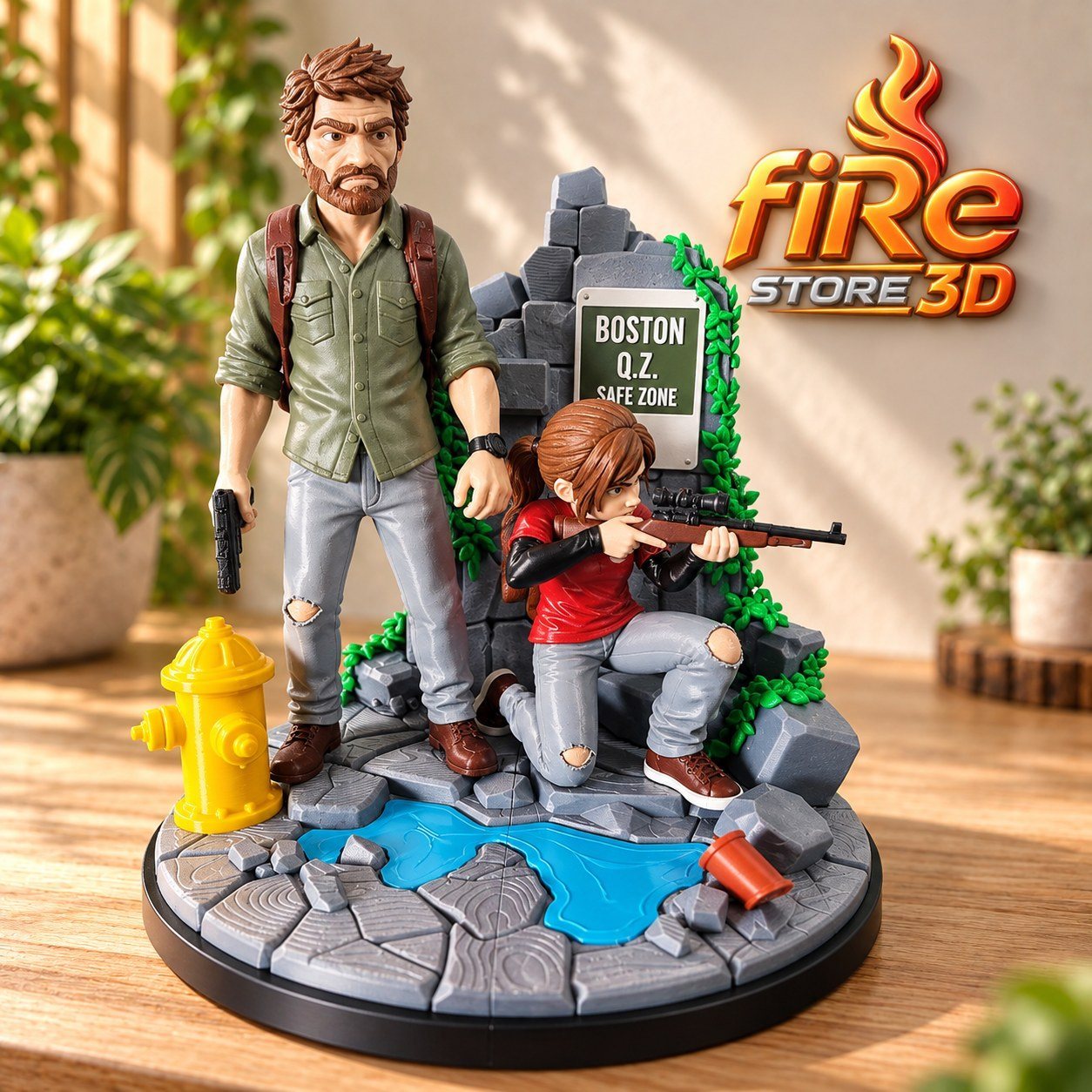Diorama The Last of Us — Zona Segura de Boston